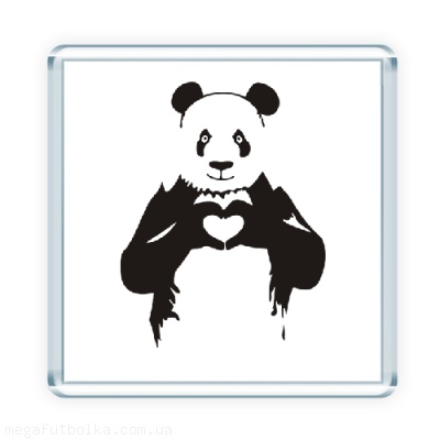 Панда.Сердце на пальцах